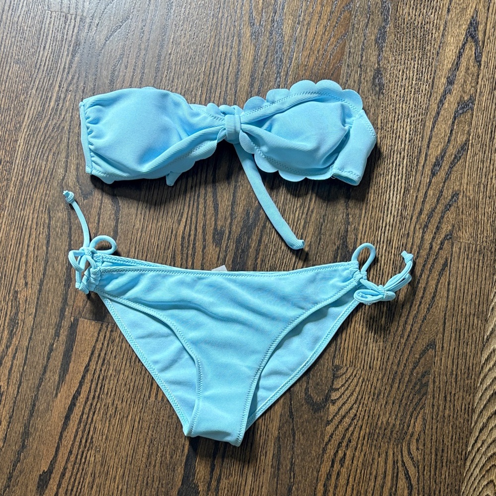 NWT Blue Strapless Bikini